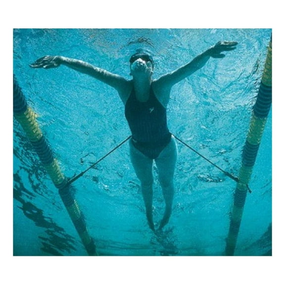 StretchCordz Stationary Swim Trainer In-Place Resistance Swim Training System for Dryland Swim Conditioning