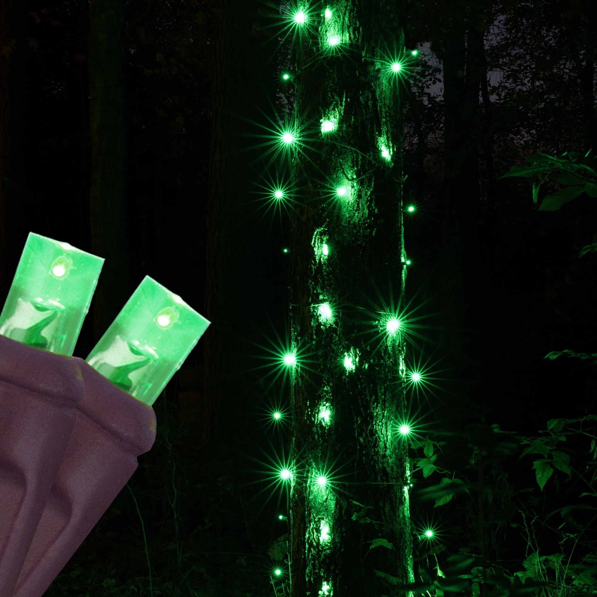 StretchNet Pro Stretchable Green Trunk Wrap Lights Christmas Net