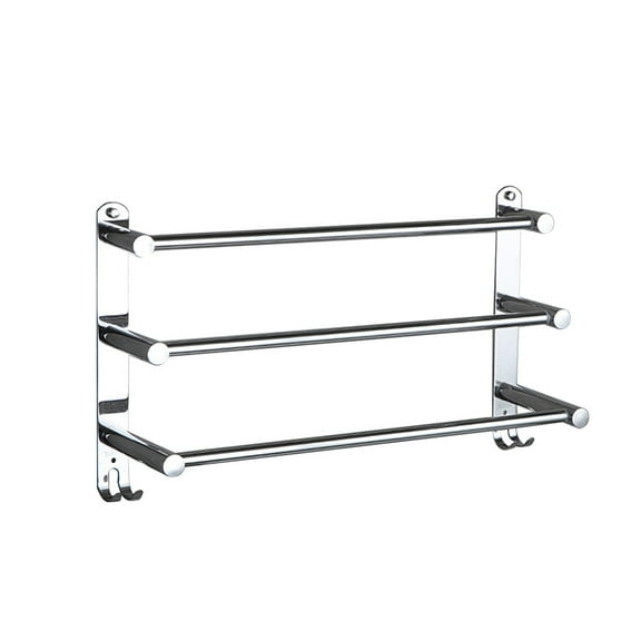 Stretchable Adjustable Stainless Steel Towel Bar 3-Tier Flexable Bathroom Rack Wall Mount Hand Towel Hanger Holder