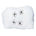 thumbnail image 1 of Stretchable Artificial Cobwebs Halloween Decor with Fake Spiders - Haunted House Cotton Web for Indoor Outdoor Party Bar Scene(White), 1 of 7