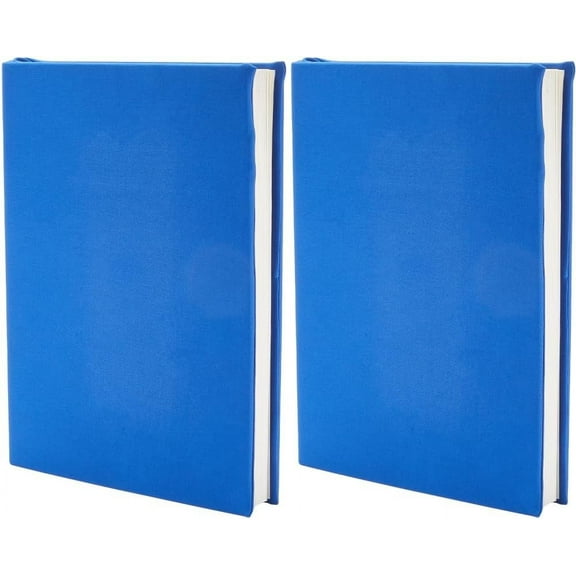Stretchable Book Cover 6"x9" Blue Elastic Notebook Wrap Sleeve Up to 18.5”x 9” Durable Washable Reusable Protective Cover for Hardcover Books Lovers Paperback Office Textbooks diy Blue