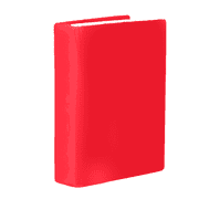 Stretchable Book Cover Red Fits Most Hardcover Textbooks up to 8 x 10 inches, Washable and Reusable, 1-Count