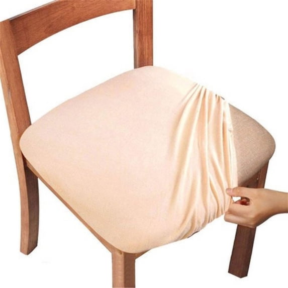 Stretchable Chair Seat Cover for Dining Room | High Elasticity Spandex Slipcover | Soft Brushed Fabric | 14-18 Inch Seat Protector | Set of 1 for Kitchen Office Banquet Use | Machine Washable