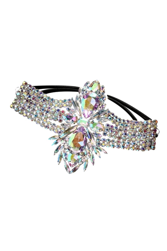 Stretchable Crystal Studded Body Jewelry Thigh Chain For Women Vintage Dance Parties Costume Elastic Leg Jewelry