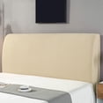thumbnail image 1 of Stretchable Dustproof Full Wrap Headboard Cover - Soft Padded Bed Head Protector with Elastic Hem, Modern Solid Color, Fits 71in Bed, 1 of 6