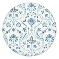 thumbnail image 1 of Stretchable Floral Tablecloth with Boho Design, Elastic Hem for Round Tables 52-56 Inches, Machine Washable for Easy Care, 1 of 7
