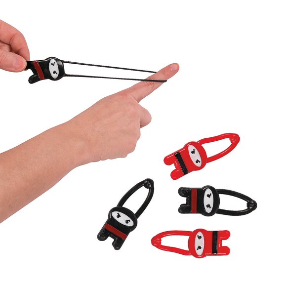 Stretchable Flying Ninjas - Party Favors - 12 Pieces