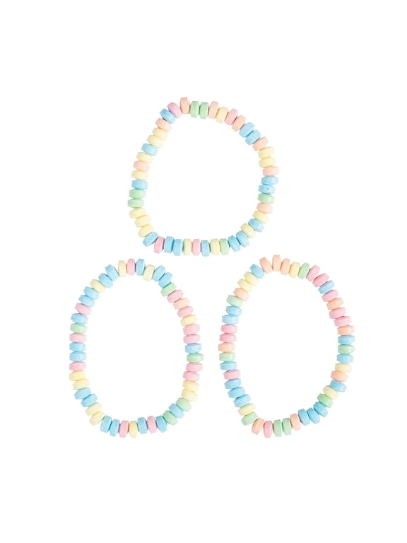 Stretchable Hard Candy Necklaces (Bulk set of 24) Party Candy