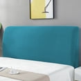 thumbnail image 1 of Stretchable Headboard Slipcover, 1.5m Protective Dustproof Cover with Small Embroidery, Upholstered Headboard Protector Dark Green, 1 of 9