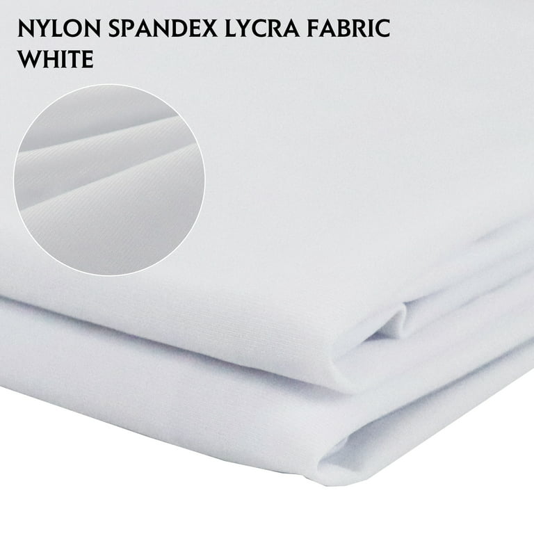Stretchable Nylon Spandex Lycra Fabric White Cloth Furniture Desk Cloth  Wedding Decor