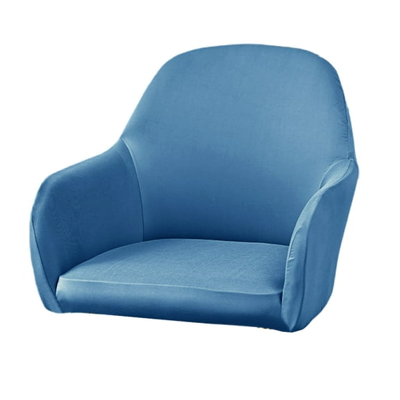 Stretchable Office Chair Covers Water Resistant Milk Silk Fabric AntiSlip Arcs Cut Perfectly For Curveds Backrests
