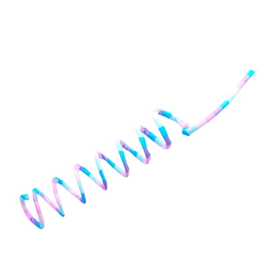 Stretchable Rainbow Striped Spring Interactive Cats Toy for Indoor Entertainment