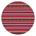 thumbnail image 1 of Stretchable Round Table Cover with Bohemian Floral Print - Colorful Elastic Hem Tablecloth - Fits 52-56 Inch, 1 of 7