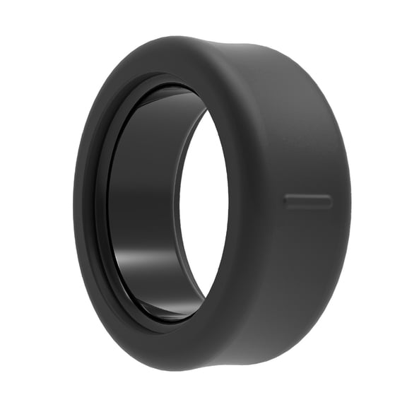 Stretchable Silicone Elastic Ring Cover for Samsung Galaxy Ring (Size M 10-13), Anti-Wear Anti-Scratch Smart Ring Protective Case, Soft Shockproof Bumper Sleeve (Black)