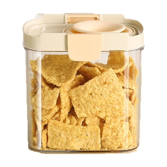 Stretchable Silicone Seal Jar for Grain Storage Kitchen Food Container for Cereals and Foods Food Grade Airtight Storage Solution,5.55*4.57*5.47 in,Clear B
