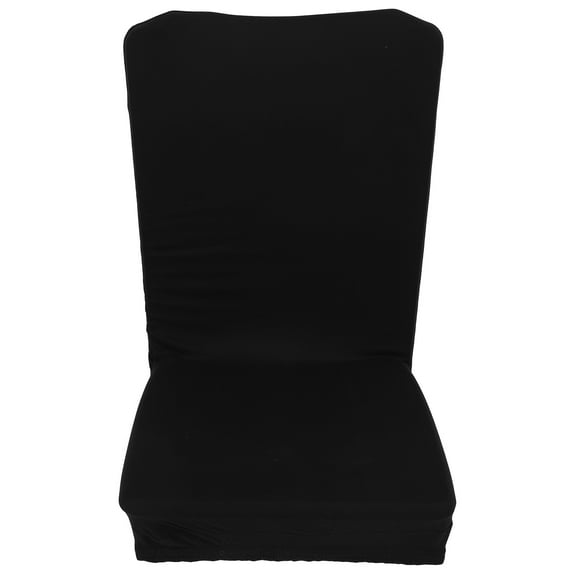 Stretchable Small Office Chair Cover Washable Furniture Protector, Black