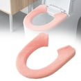 thumbnail image 1 of Stretchable Toilet Cover Cozival Stretchable Toilet Seat Cover, Soft Cushioned Warmer for Elongated Oval Toilet, Washable and Easy to Install, Non-Slip Comfortable Lid Cushion, Cushioned Seat Warmer, 1 of 9