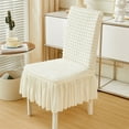 thumbnail image 1 of Stretchable Washable Chair Covers for Dining Room, Removable Polyester Elastic Slipcovers, Fit 55-42x50-38cm, Non-Slip Design for Home Kitchen Hotel Banquet Use, 1 of 6