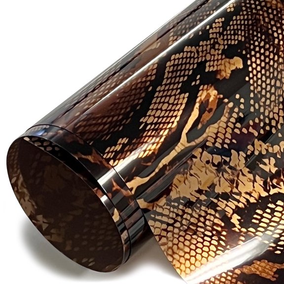 Stretchable WeedFoil Iron On Heat Transfer Vinyl 20" Golden Snake, 50 Yards
