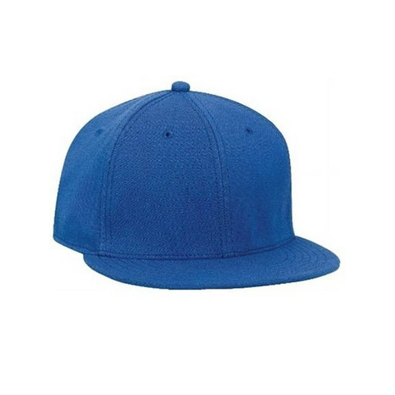 Stretchable Wool Blend Flat Visor Pro Style Cap, Royal Large/X-Large