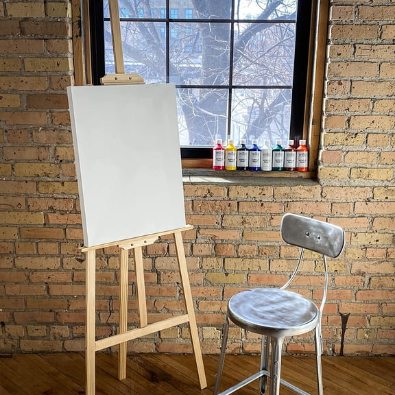 Stretched Artist Canvas | 16x20 inch | Value Pack of 6 Canvases for Painting, Primed & Ready to Paint Art Supplies for Acrylic, Oil, Mixed Wet Media, & Pouring, 100% Cotton with Pine Wood Frame