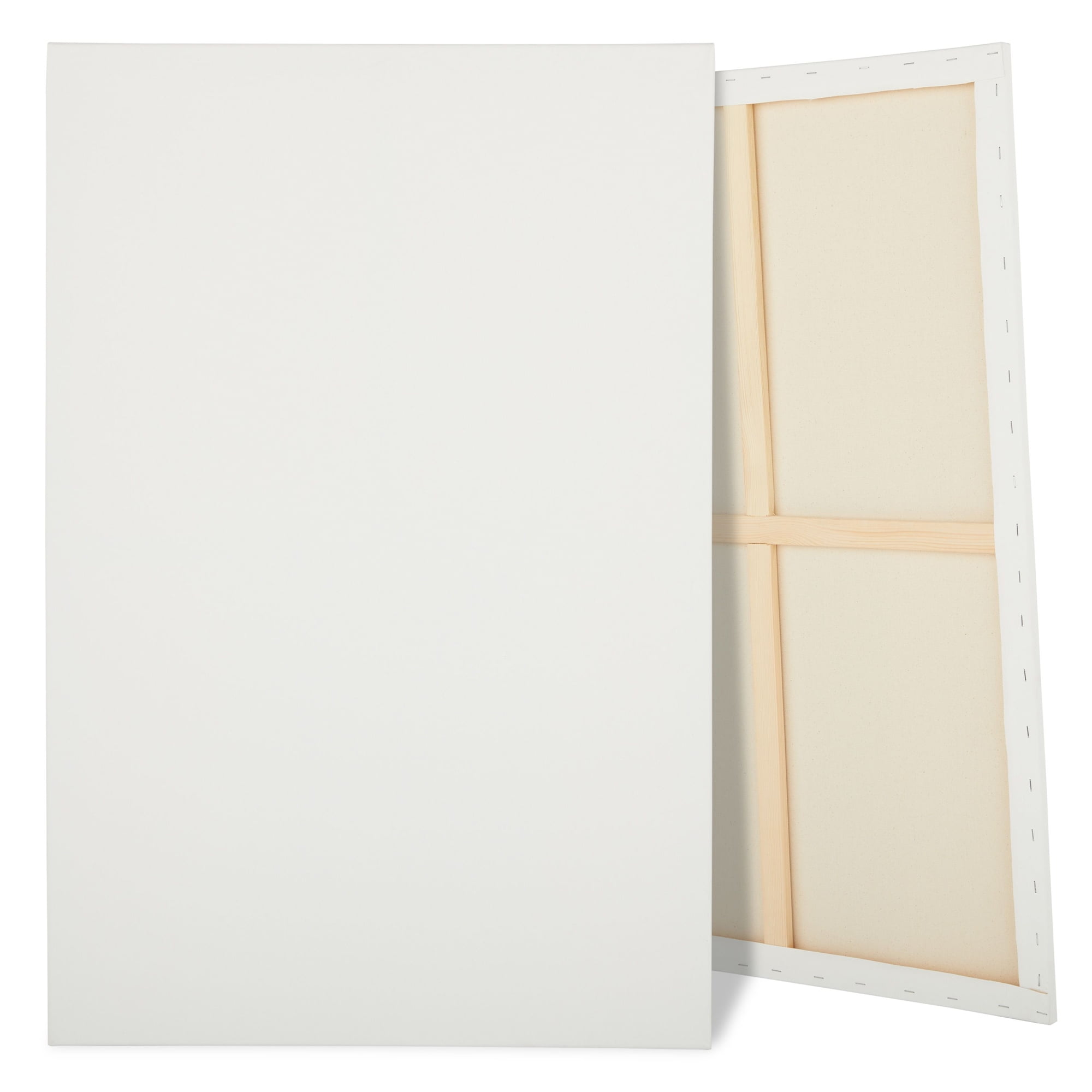 2 Pack Stretched White Canvas Boards for Painting for Acrylic, Oil Paints  36x48