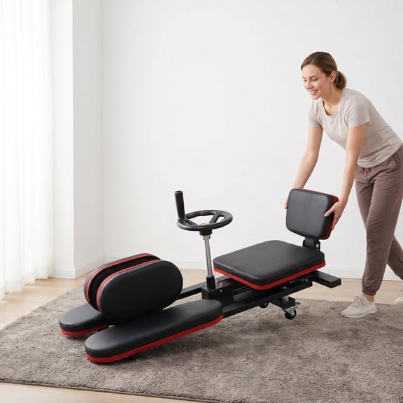 Stretcher Machine Silent Universal Wheels, Degree Split Machine 0-240 Smooth Adjustment, Leg Stretcher Machine Steel Structure for Pilates Dance Studio.