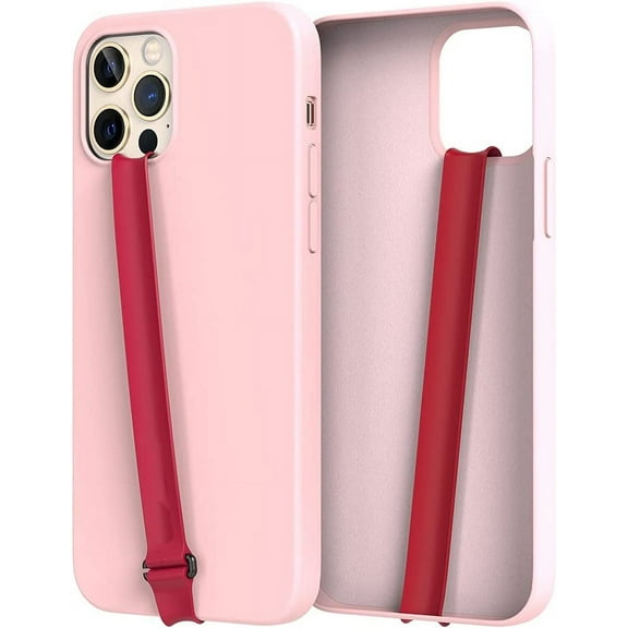 Stretching Silicone Phone Strap as Cell Phone Grip Holder, Reusable Slim Cell Phone Holder for Hand with Clip for Galaxy & iPhone Case. Finger Strap Clip (Wine Red)