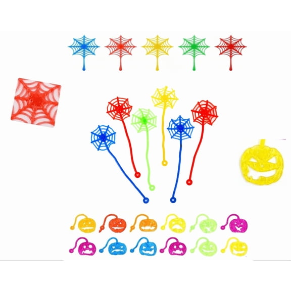 Stretching Spider Web,Stretchy Halloween Spider Web Party Favors Sticky Spider Web Bulk Spooky Decorations for Kids Classroom Prizes Goodie Bags (1xspider web)
