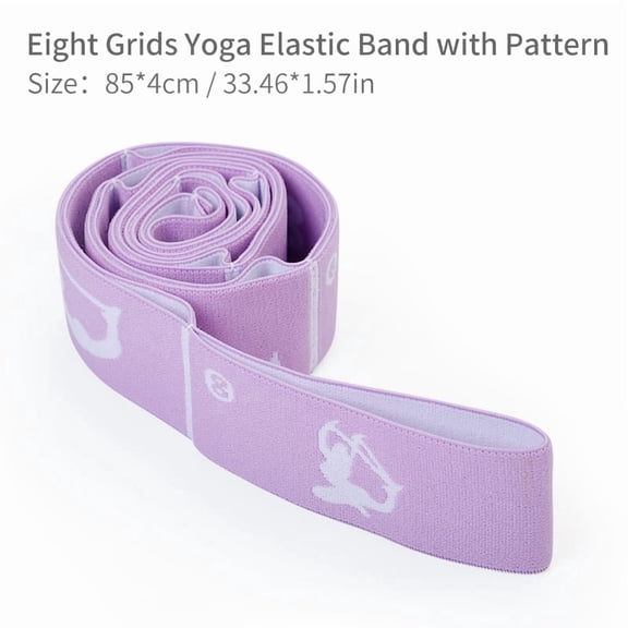 Stretching Strap, 8/10/12 Loop Elastic Resistance Band for Yoga, Dance, Pilates and Gymnastics Training