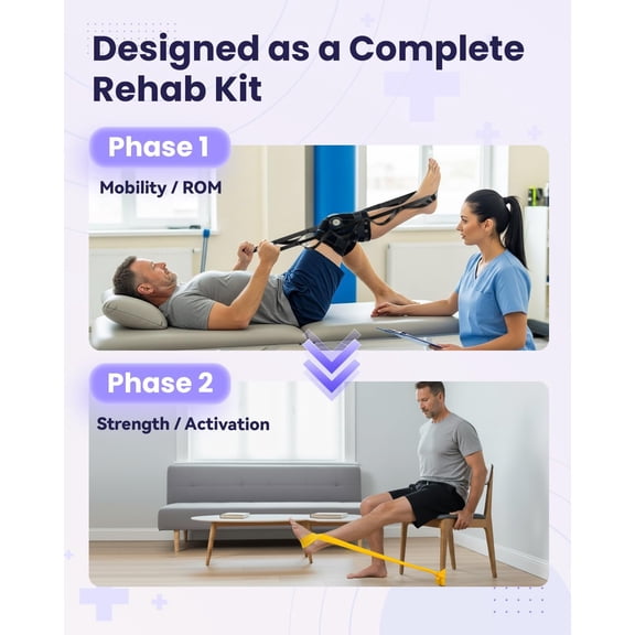 Stretching Strap & Resistance Bands Set for Flexibility Training and Full-Body Strength, Kit for Recovery, Mobility, Warm-Up, and Home Workouts