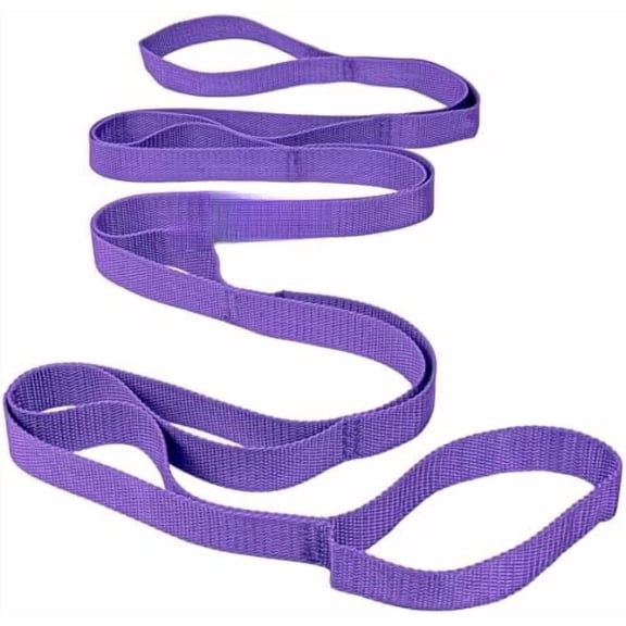 Stretching Strap Yoga Straps for Physical Therapy, 10 Loops Non-Elastic Stretch Band for Pilates, Flexibility, Exercise and Gymnastics