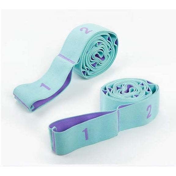 Stretching Straps Hamstring Stretcher Elastic Exercise Band Yoga Mat Carrying Straps Leg Exercise Equipment Stretching Strap with Loops for Flexibility