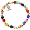 thumbnail image 1 of Stretchy 18 Colors Packaged Cancer Awareness Bracelet 6mm, 1 of 4
