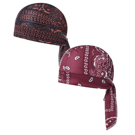 Stretchy Bandana Cooling Do Rags Skull Cap Helmet Liner Sweat Head Wraps Bandanas For Men Women Running Cycling Motorcycle