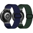 thumbnail image 1 of Stretchy Bands Compatible with Samsung Galaxy Watch 5/4 40mm 44mm/Watch 5 Pro 45mm/Watch 4 Classic 42mm 46mm, 20mm Nylon Strap for Galaxy Active 2 40 44mm/Active 40mm/Watch 3 41mm/Galaxy Watch 42mm, 1 of 6