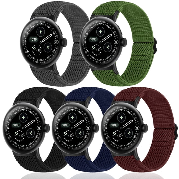 Stretchy Bands Compatible with Google Pixel Watch 4/3 41mm, Elastic Nylon Sport Straps for Google Pixel Watch 2/1 for Women Men