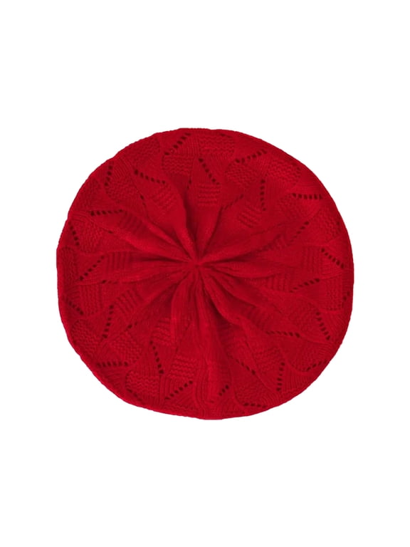 Stretchy Berets Cap Fashion Headwear Painter Hat Acrylic Knit Skull Hat For Office Women Spring Autumn Daily Outfit