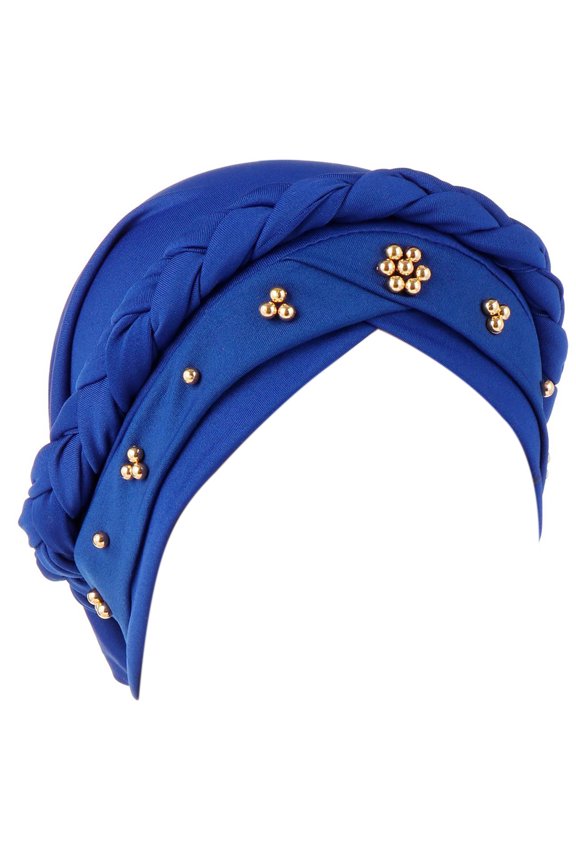 Stretchy Breathable Beaded Head Wrap For Fitness Running Cycling Adjustable Unisex Headgear oisture Wicking Polyester