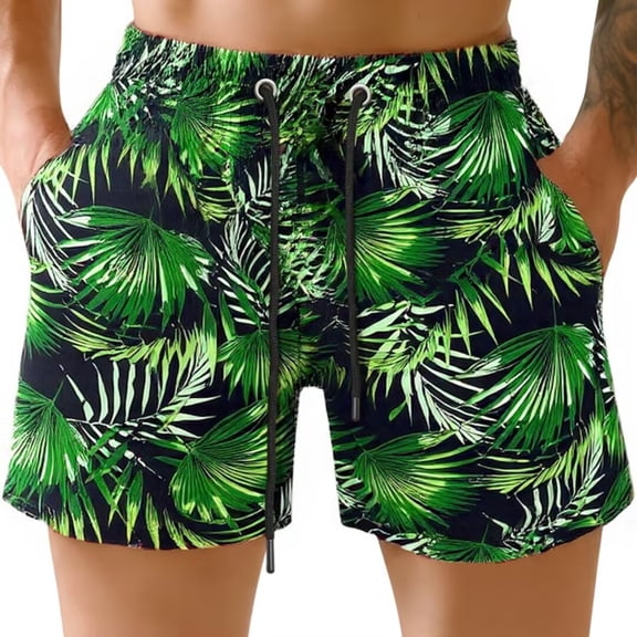 Stretchy Breathable Men's Beach Shorts | Quick Dry Poolside Vacation Trunks