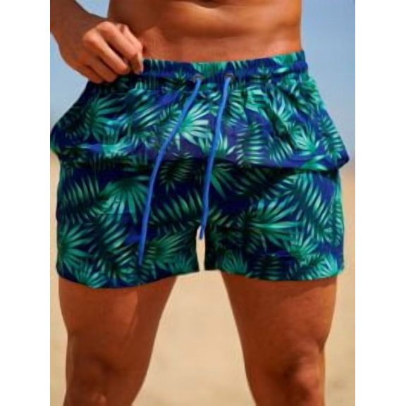 Stretchy Breathable Men's Beach Shorts | Quick Dry Poolside Vacation Trunks