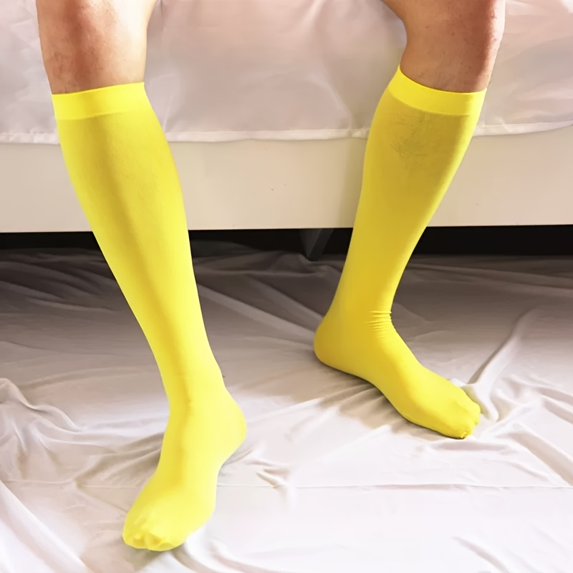 [Stretchy Breathable] Stretchy Breathable | 1 Pair Men's Candy-Colored Velvet Calf Socks