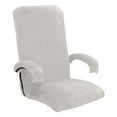 thumbnail image 1 of Stretchy Computer Chair Cover with Armrest Covers with Zipper for white, 1 of 5