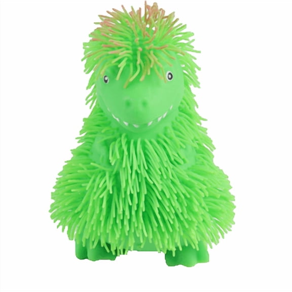 Stretchy Dinosaur Stress Ball Soft Rubber Fidget Toy with Fuzzy Texture for Desk Anxiety Relief Portable Squeeze Toy for Adults and Youngsters