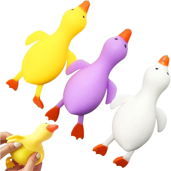 Stretchy Duck Squeeze Toys, Squishy Stress Relief Toys, Squishy Fidget Toys, Party Favors, Birthday Gifts, Christmas, Easter Egg, Classroom Prizes