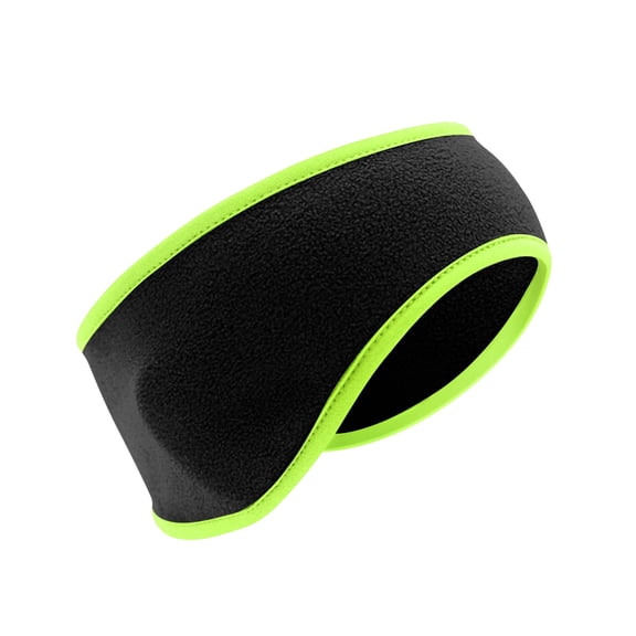 Stretchy Fleece Headband for Winter Ear Warmth - Unisex Ponytail Headband for Running Cycling Hiking