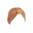 thumbnail image 1 of Stretchy Foldable Headscarf Cap Fall Winter Solid Color Ruched Warm Turban Hat Hair Accessories, 1 of 8