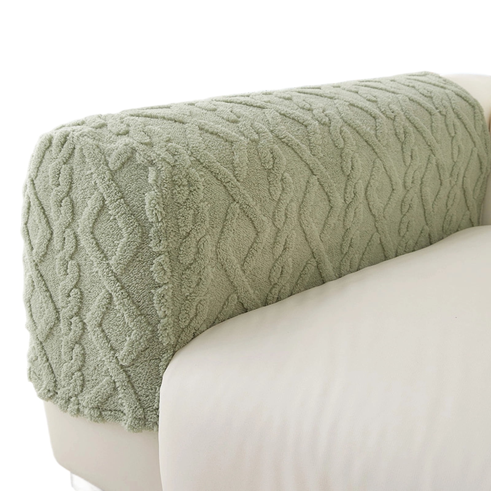 Simple Machine Fun Crafts Stretchy Fuzzy Armrest Cover Protects Sofa From Pet Scratches Easy ...
