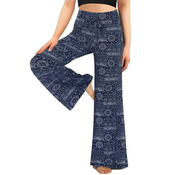 Stretchy High-Waisted Wide Leg Yoga Pants for Women – Palazzo, Loose Wide-Leg, Beach & Dress Pants