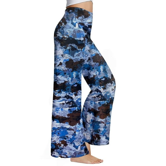 Stretchy High-Waisted Wide Leg Yoga Pants for Women – Palazzo, Loose Wide-Leg, Beach & Dress Pants